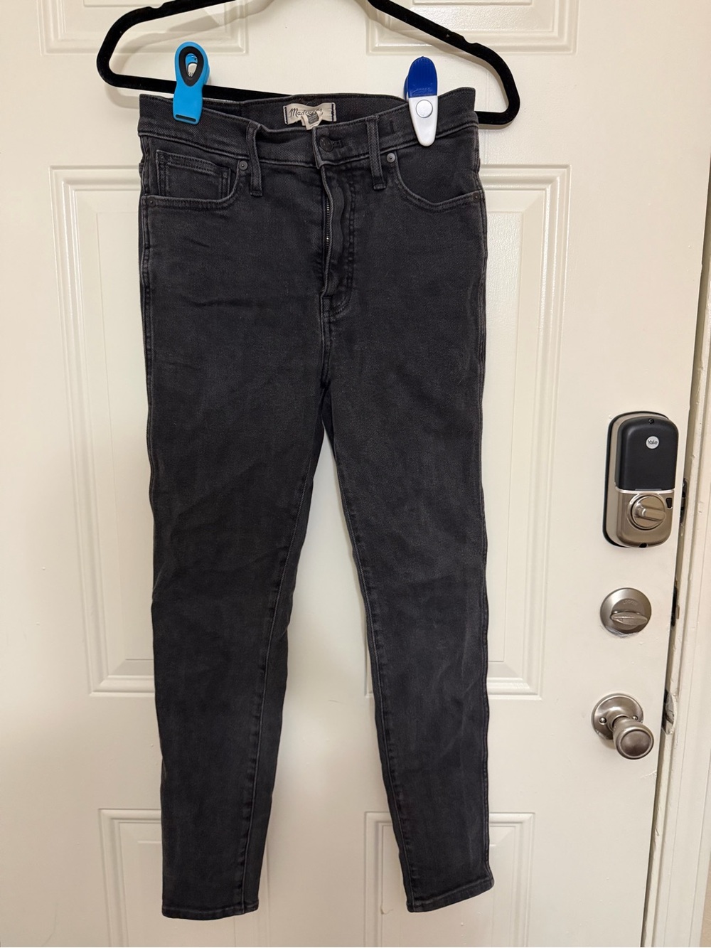 Madewell Washed Black Skinny Jeans